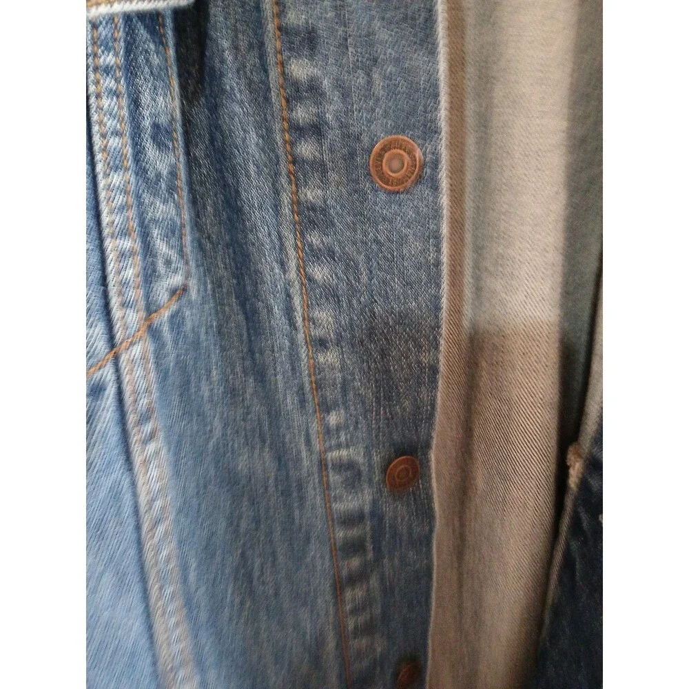 Levi Strauss Signature 1873 Men's Button-Up Denim Trucker Jean Jacket Blue XL
